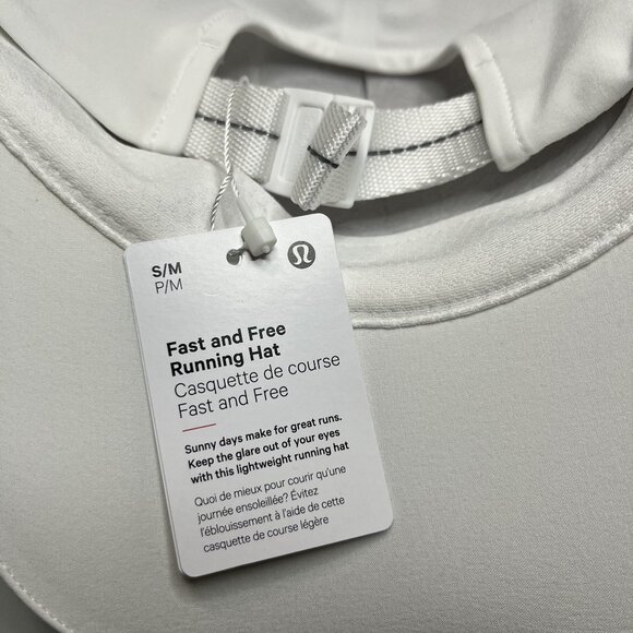 Lululemon White Fast and Free Running Hat NWT - Picture 6 of 7